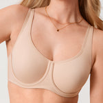 Women's Supportive Full Coverage Bra Hazelnut