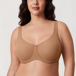 Women's Supportive Full Coverage Bra Hazelnut