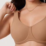 Women's Supportive Full Coverage Bra Hazelnut