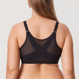 Women's Lace Front Closure Posture Bra Rose Smoked