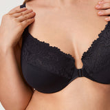Women's Lace Front Closure Posture Bra Rose Smoked