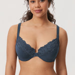 Women's Lace Front Closure Posture Bra Rose Smoked