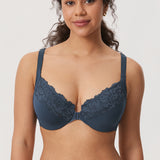 Women's Lace Front Closure Posture Bra Rose Smoked