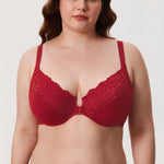 Women's Lace Front Closure Posture Bra Rose Smoked