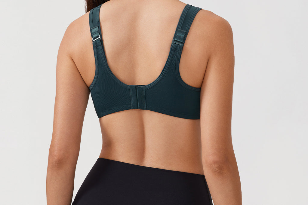 Women's High Impact Sports Bra Forest Dark Green @model_info:ES2