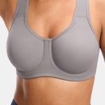 Women's High Impact Sports Bra Elephant Ash