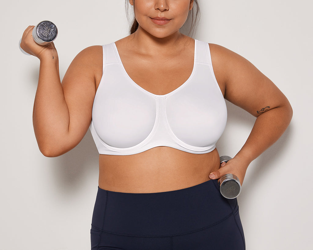 Women's High Impact Sports Bra White