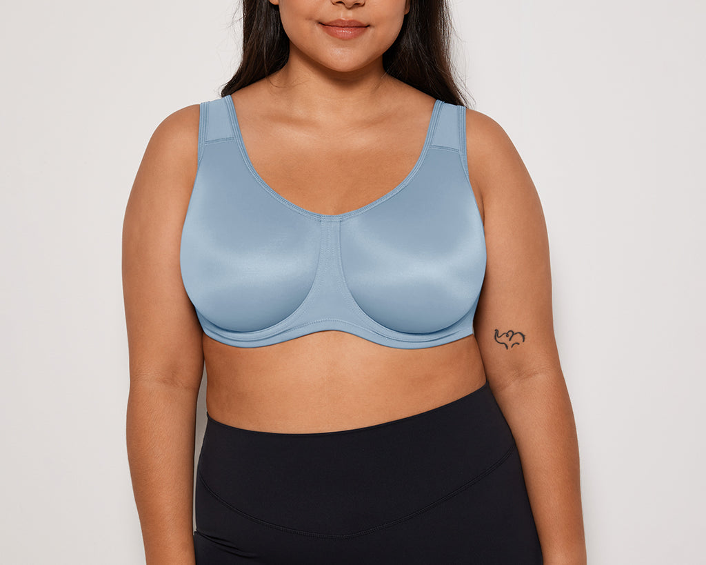 Women's High Impact Sports Bra lotus root grey