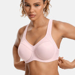 Women's Racerback Underwire Sport Bra Rosa Pink
