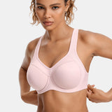 Women's Racerback Underwire Sport Bra Rosa Pink