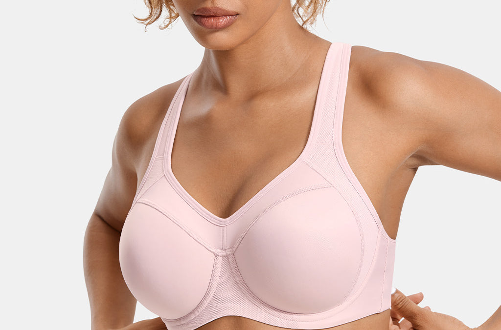 Women's Racerback Underwire Sport Bra Rosa Pink