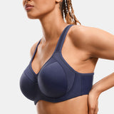 Women's Racerback Underwire Sport Bra Pure Ink Blue