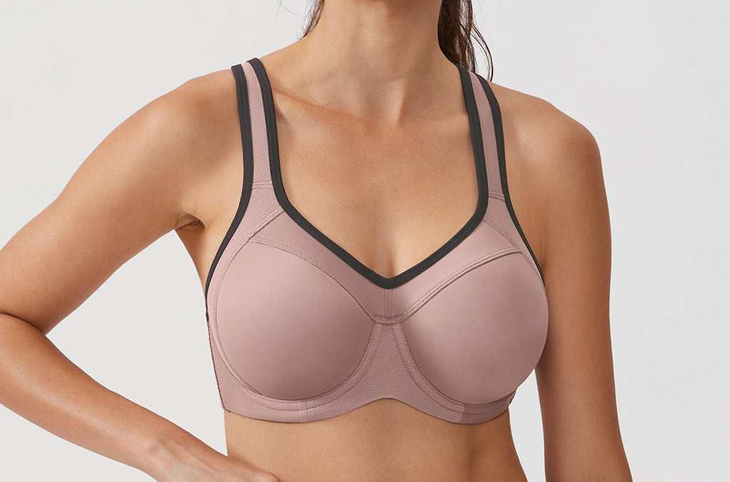 Women's Racerback Underwire Sport Bra Brick
