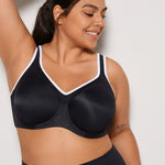 Women's Racerback Underwire Sport Bra Black