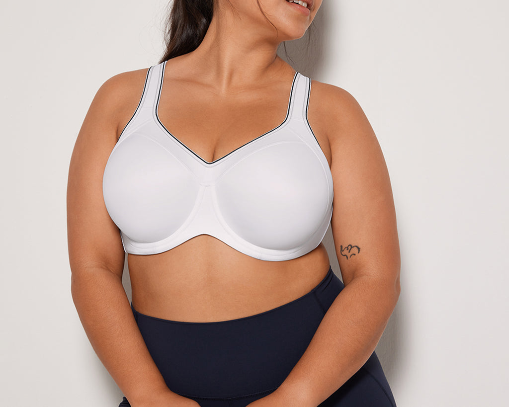 Women's Racerback Underwire Sport Bra White