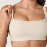 Women's Hugcurve Adjustable Square Workout Bra White