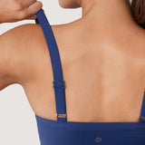 Women's Hugcurve Adjustable Square Workout Bra Rose Magenta