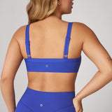 Women's Hugcurve Adjustable Square Workout Bra Royal Blues
