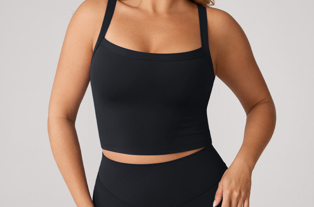 Women's Hugcurve Adjustable Longline Workout Bra Mocha Cocoa