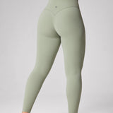 Women's Hugcurve No Front Seam Leggings 25" Dark Plum