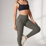 Women's Hugcurve No Front Seam Leggings 25" Concrete