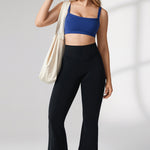 Women's Hugcurve No Front Seam Flare Leggings 31'' Aspen Olive