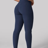 Women's Hugcurve Hidden Scrunch Butt Leggings 25" - No Front Seam Aurora Red