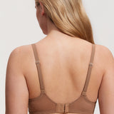 Women's Sexy Mesh Lace Balconette Bra Gravel Beige