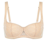 Women's Floral Lightly Lined Balconette Bra Beige