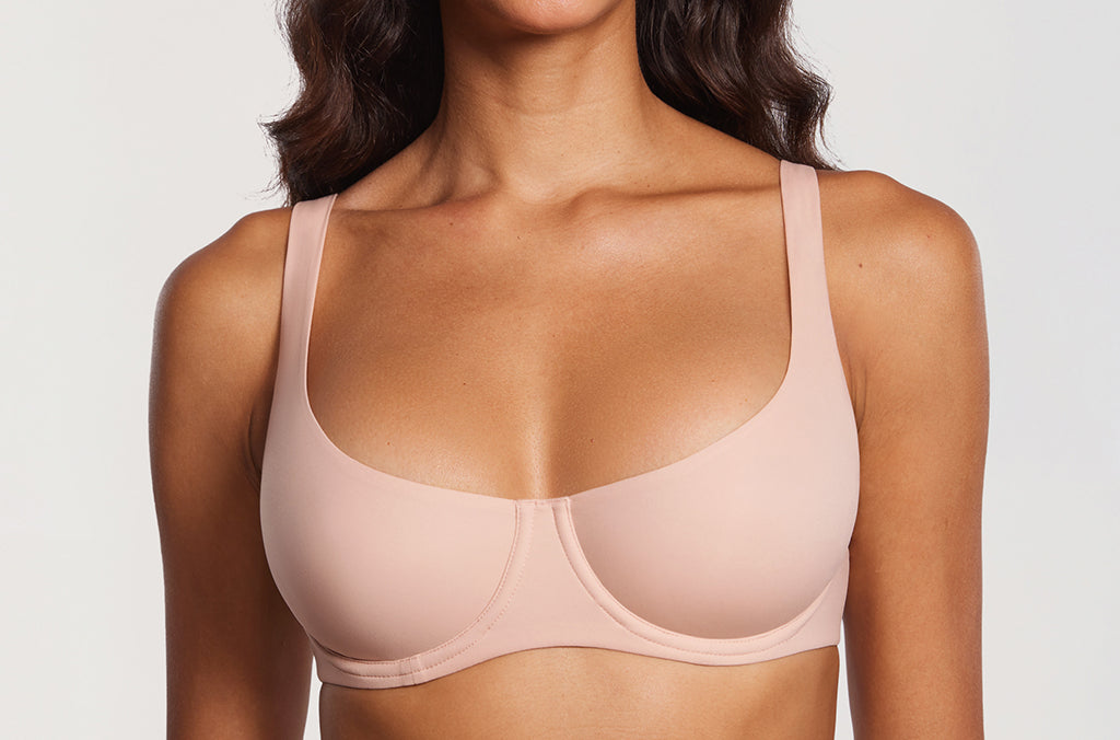 Women's Underwire Balconette Bra White