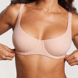 Women's Underwire Balconette Bra White