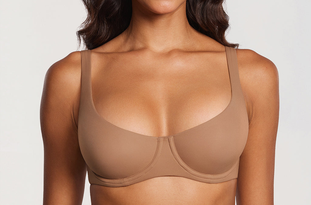 Women's Underwire Balconette Bra Gravel Beige