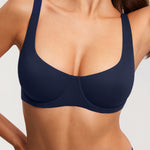 Women's Underwire Balconette Bra Deep Ocean Blue