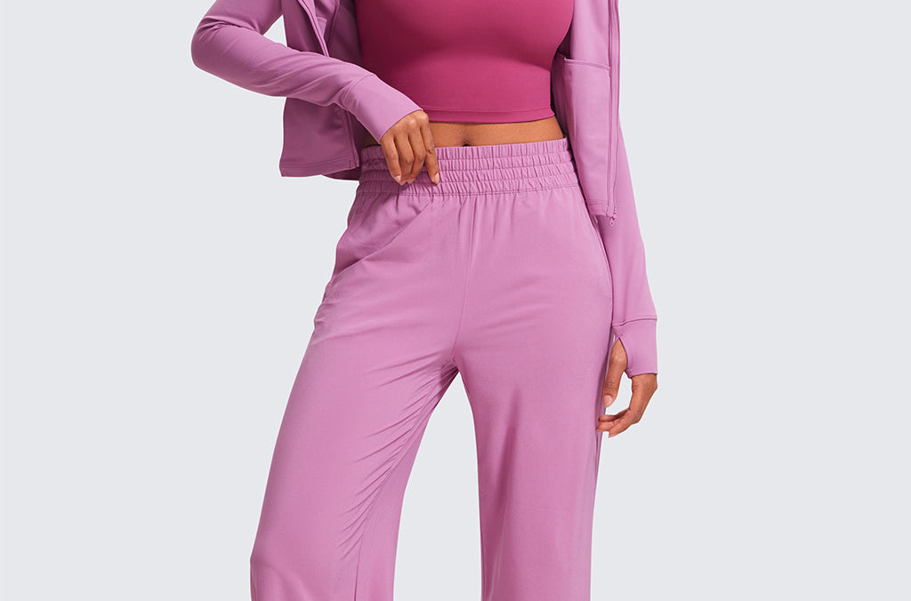 CRZ YOGA Women's Square Neck Longline Sports Bra Hot Fudge Brown