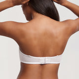 Women's Romantic Lace Strapless Bra White @model_info:ES2