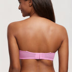Women's Romantic Lace Strapless Bra Candy Pink @model_info:ES2