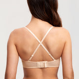 Women's Sexy Mesh Strapless Bra Beige