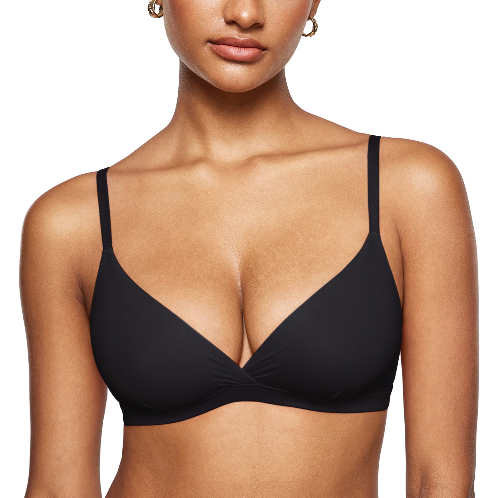 Women's Crossover Bralette Black
