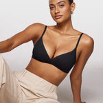 Women's Crossover Bralette Black