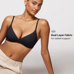 Women's Crossover Bralette Black