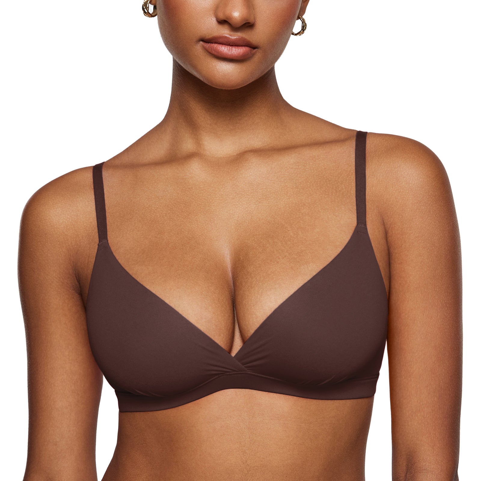 Women's Crossover Bralette Hazelnut