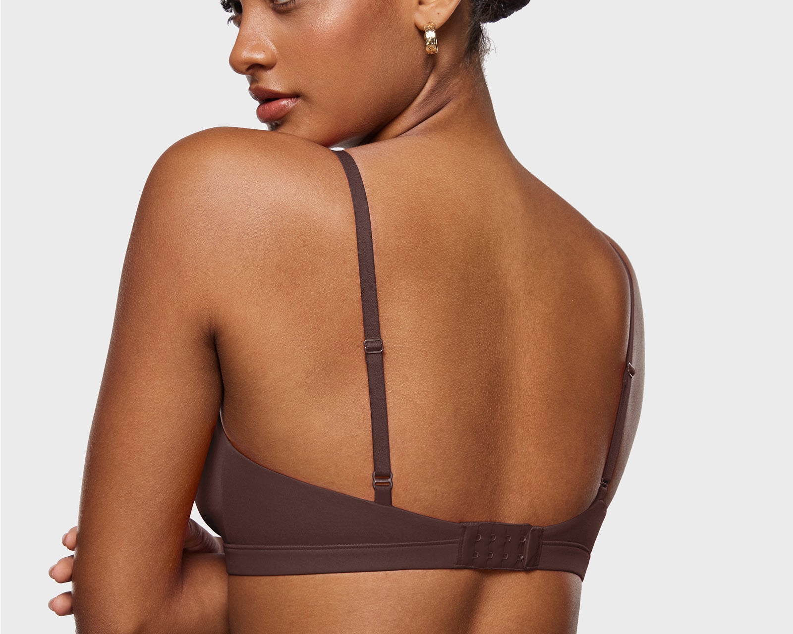 Women's Crossover Bralette Hazelnut