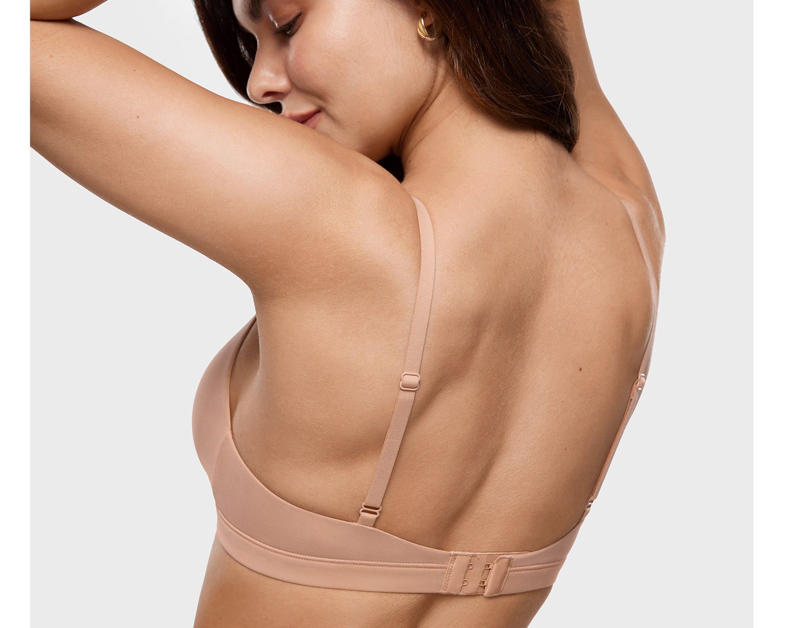 Women's Crossover Bralette Cream Coffee