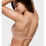 Women's Crossover Bralette Cream Coffee