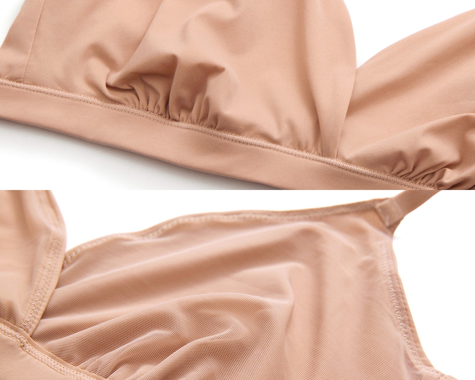 Women's Crossover Bralette Cream Coffee