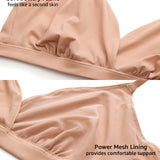 Women's Crossover Bralette Cream Coffee