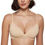 Women's Crossover Bralette Light Oatmeal