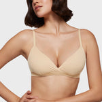 Women's Crossover Bralette Light Oatmeal
