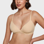 Women's Crossover Bralette Light Oatmeal