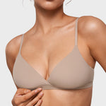 Women's Crossover Bralette Rose Gray